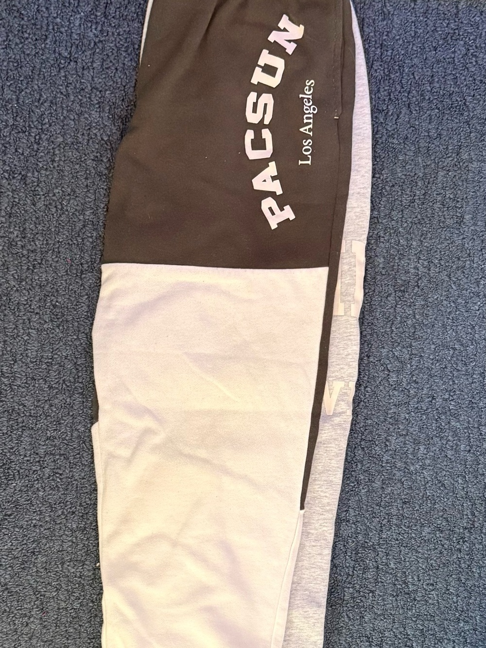 PacSun Two-Tone Black and Light Gray Joggers